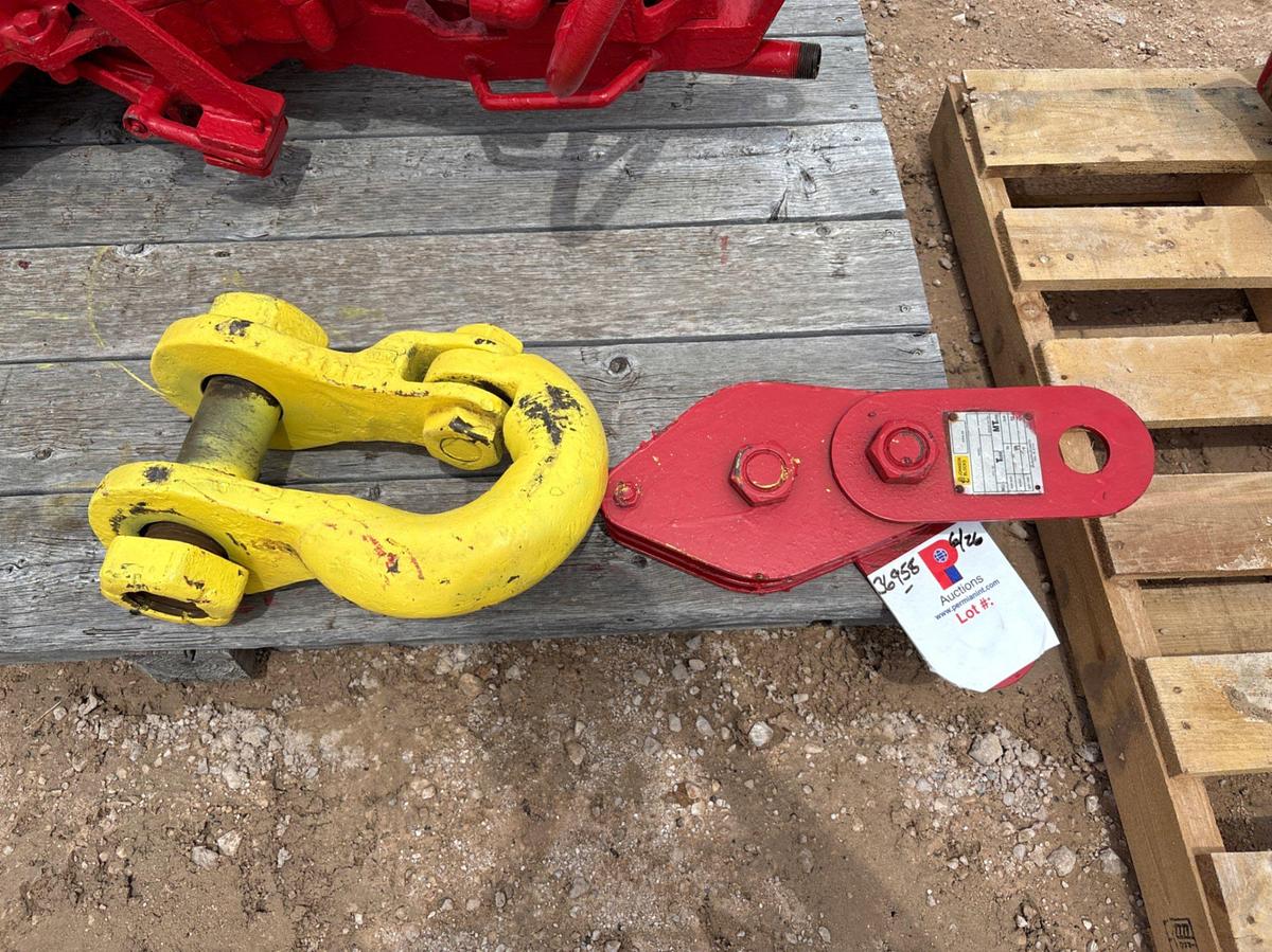 Used Johnson 10 ton 5/8” snatch block & 24NT clevis