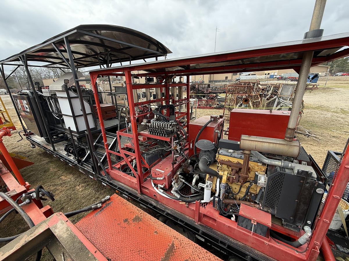 Used 35’ X 102” 30 BBL CHEMICAL MIXING UNIT MTD ON 2018 BIG TEX 12 TON DUAL T/A GOOSENECK TRAILER