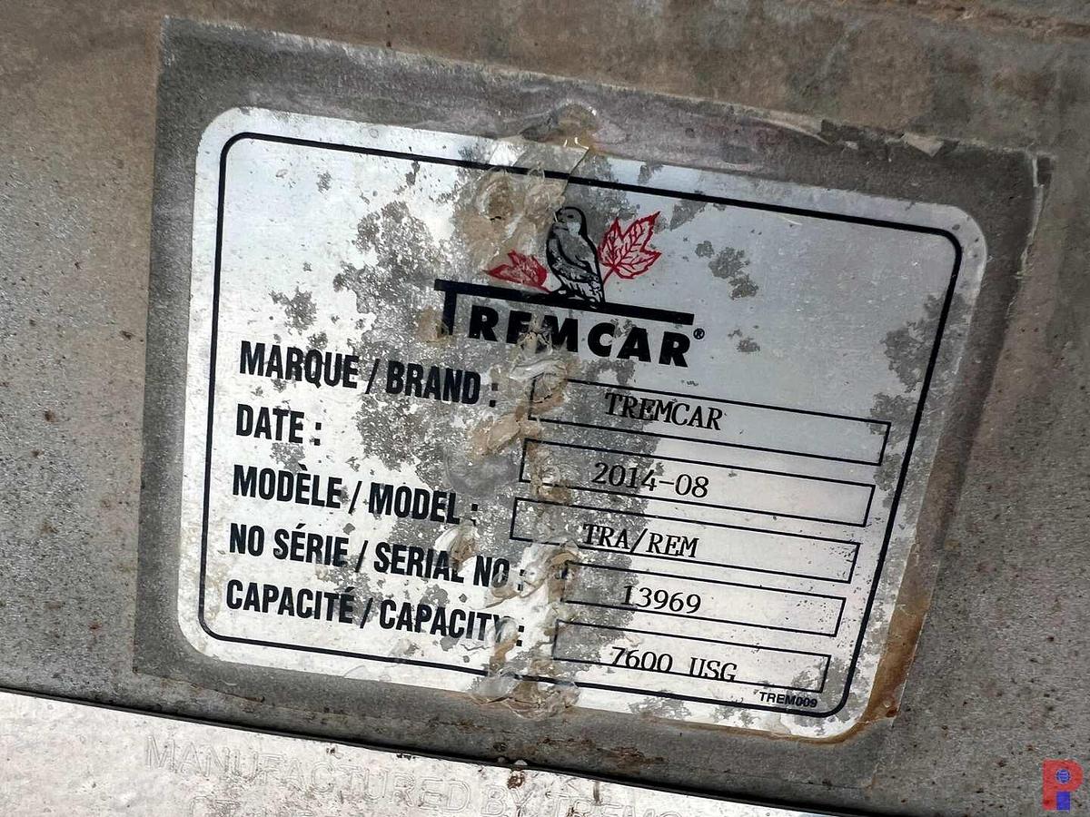 Used 2015 TREMCAR TRI-AXLE 180BBL ALUM. VACUUM TRAILER