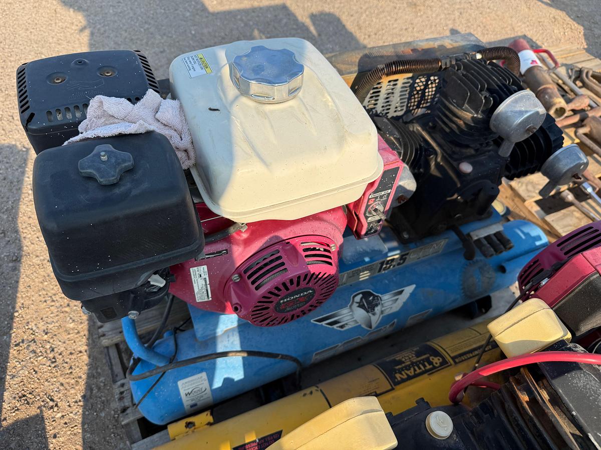 Used (2) GAS POWERED AIR COMPRESSORS