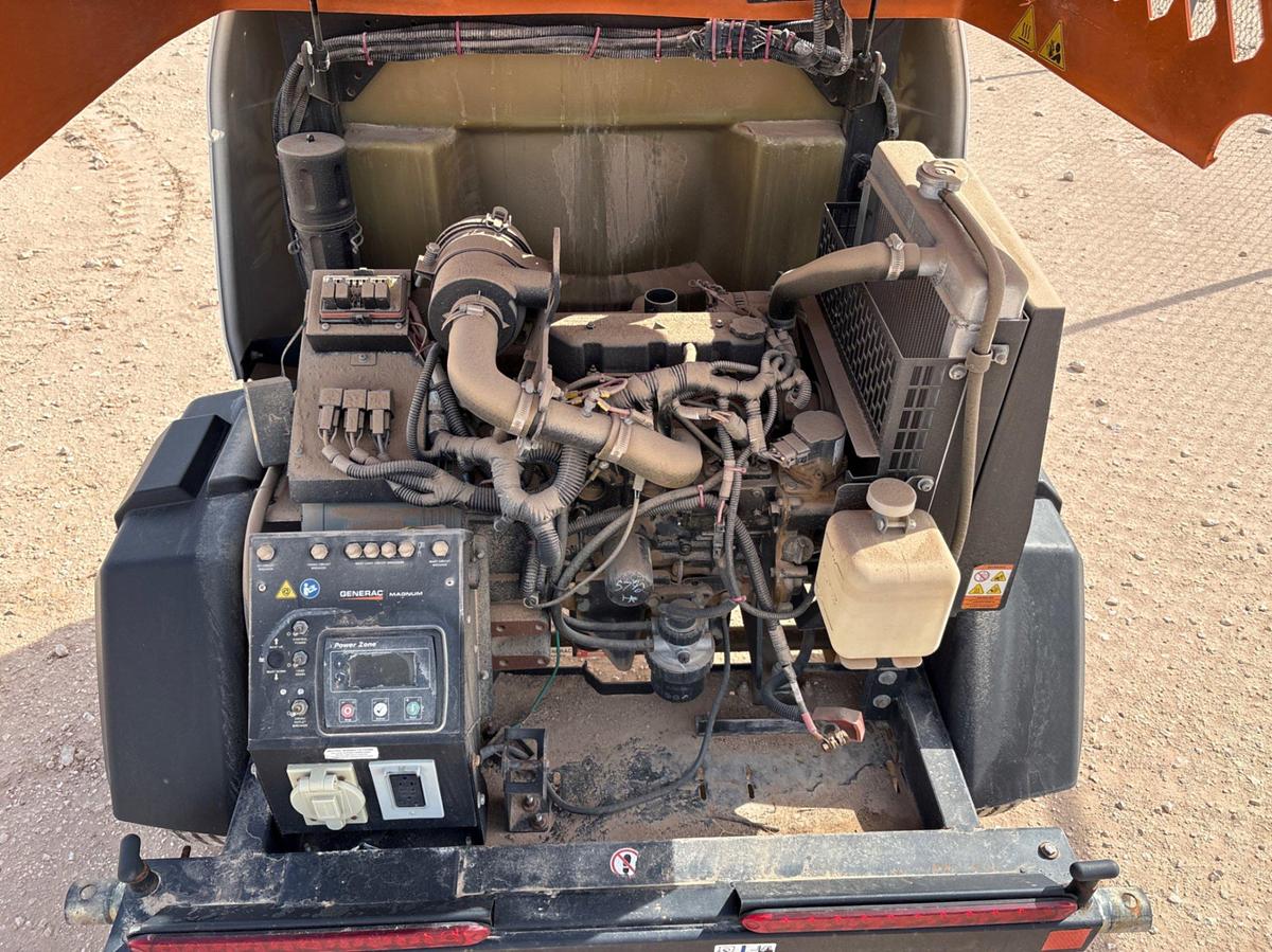 Used 2018 GENERAC MLT6SMD 6KW S/A BUMPER PULL LED LIGHT TOWER