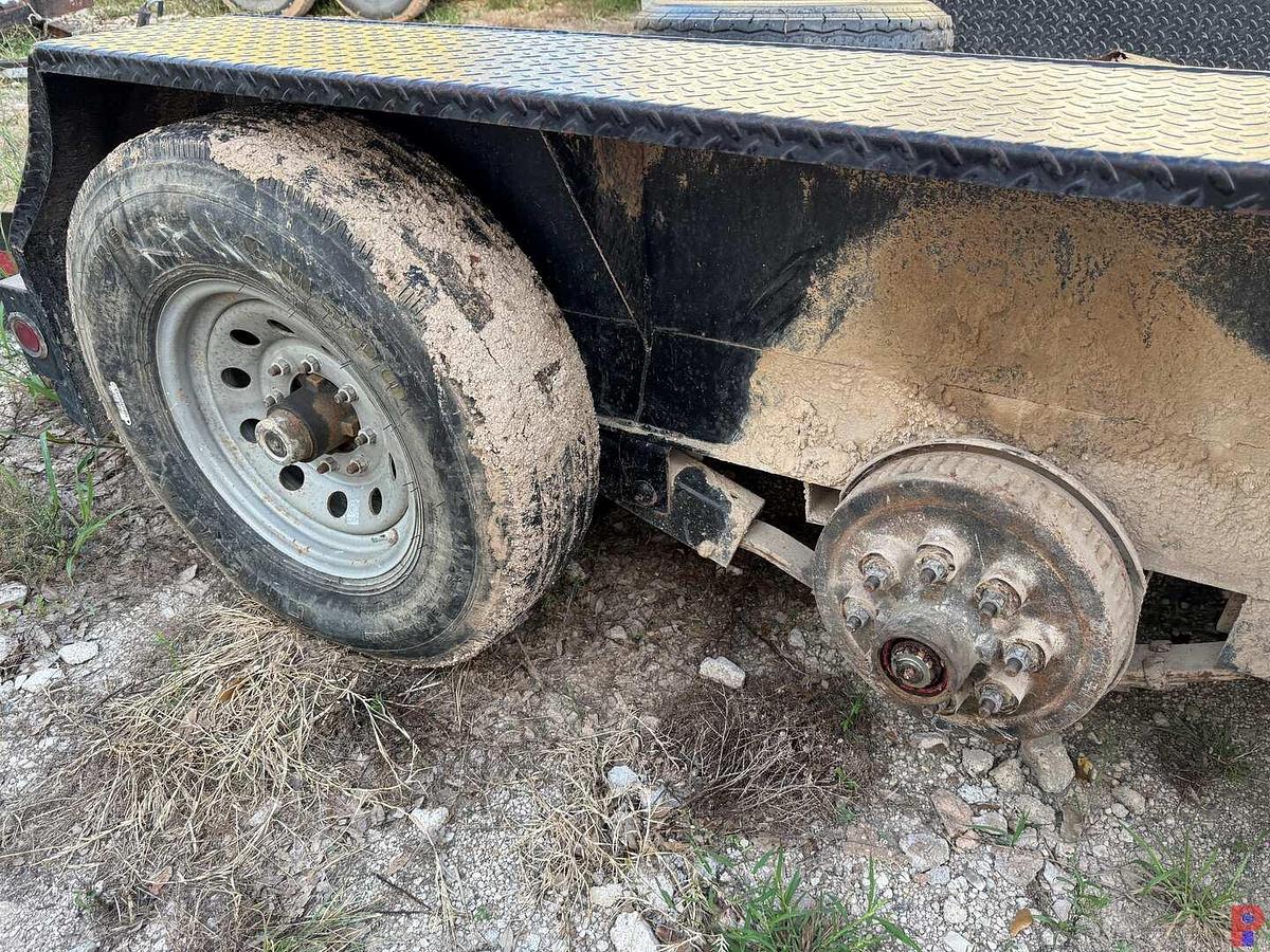 Used 2018 AMERITRAIL 14’ T/A STEEL BED BUMPER PULL TRAILER