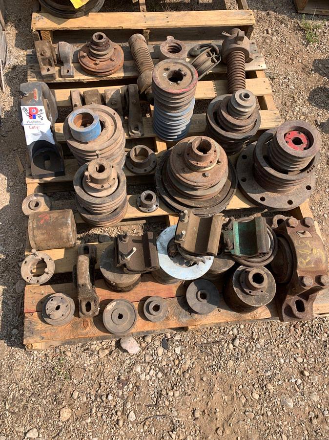 Used (6) Pallets of Truck Parts, Fittings, Wire Cable, and Rig Lights