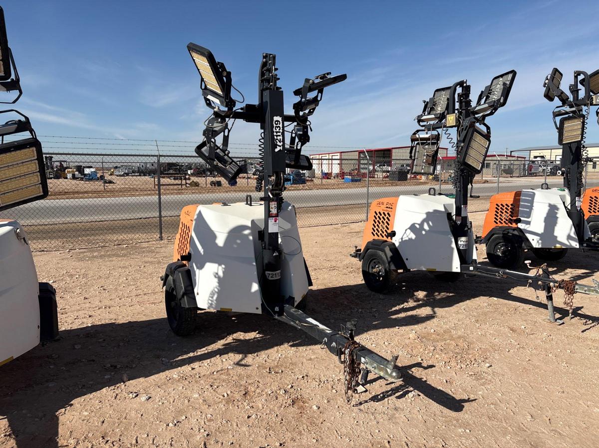 Used 2018 GENERAC  MLT6SMD 6KW S/A BUMPER PULL LED LIGHT TOWER