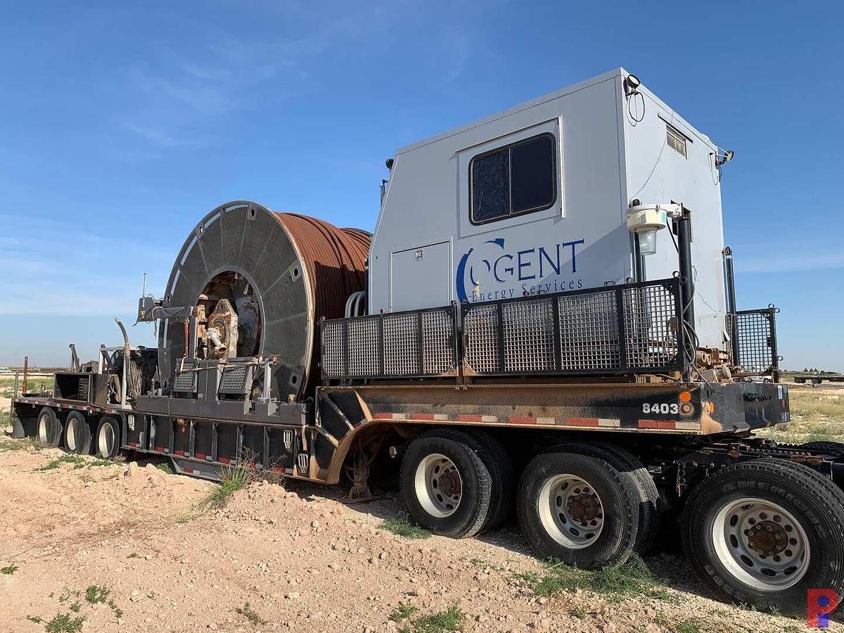 Used 2012 TOTAL EQUIPMENT AND SERVICE 15K 2” 4-AXLE COIL TUBING TRAILER (INOPERABLE)