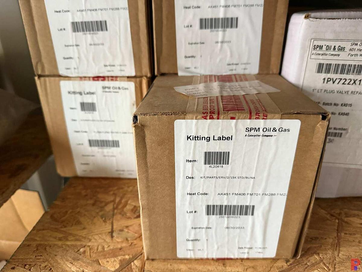 Used C2ROW5- (7) HAMMER WING NUTS, (2) BOXES RETAINER RINGS, (4) 3” KEMPER SWIVEL KITS, (18) 1”LT PL VLV REPAIR KIT, SEE DETAILS