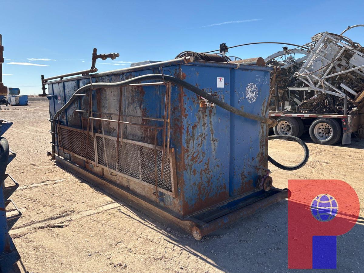 Used 18’ x 6’ x 6’ open top fluid tank