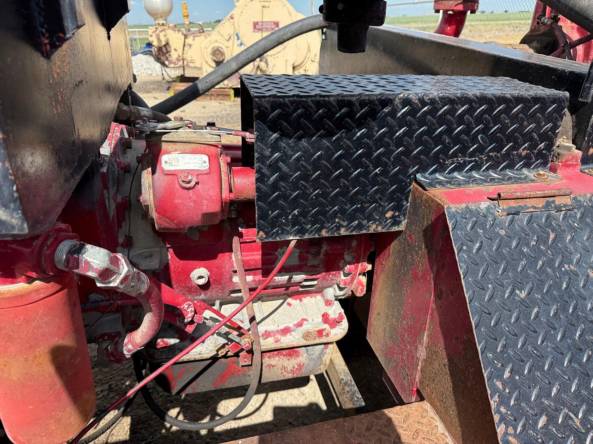 Used WEATHERFORD 5K WP TRIPLEX PUMP MTD ON 16’ T/A GOOSENECK TRAILER