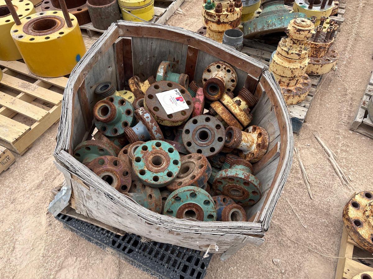 Used (9 pallets) of weco flanges, single stud adapters, landing flanges, & lift flanges