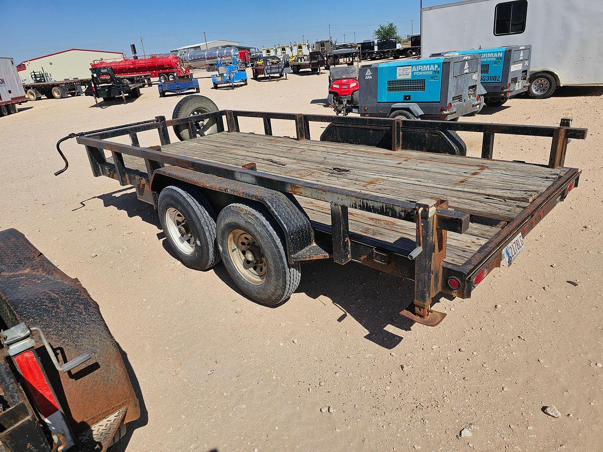 Used 2013 TRAILER SUPPLY CENTER 16’ X 7’ T/A BUMPER PULL UTILITY TRAILER