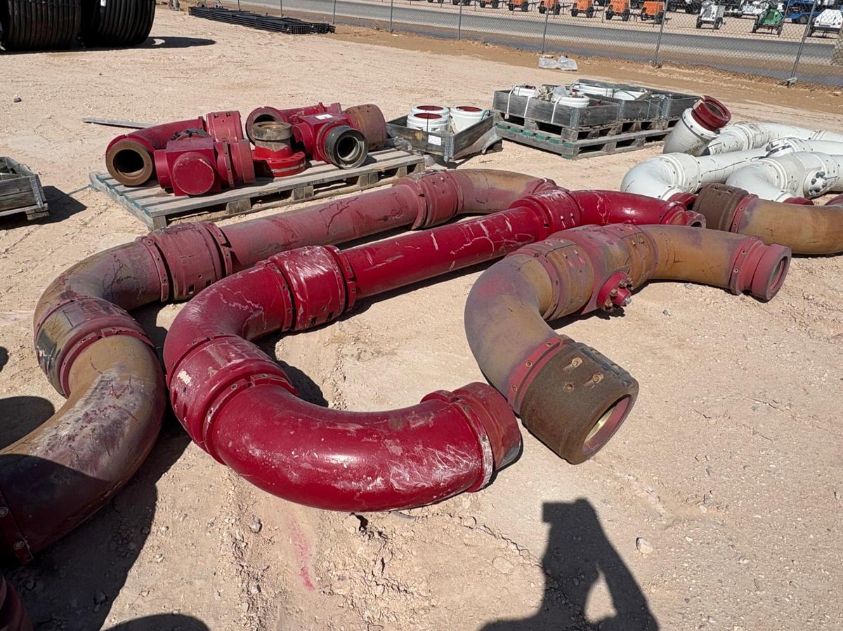 Used 8” NOV QUICKLATCH BIG BORE FRACMAXX FLOW IRON PIPE PACKAGE