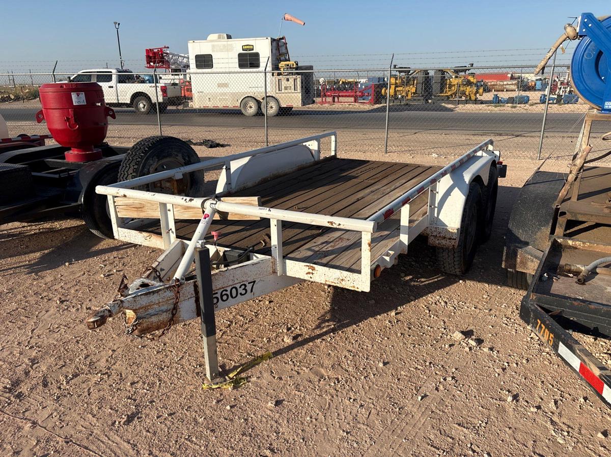 Used 2005 TEXAS BRAGG 12’ X 6.5’ T/A BUMPER PULL UTILITY TRAILER