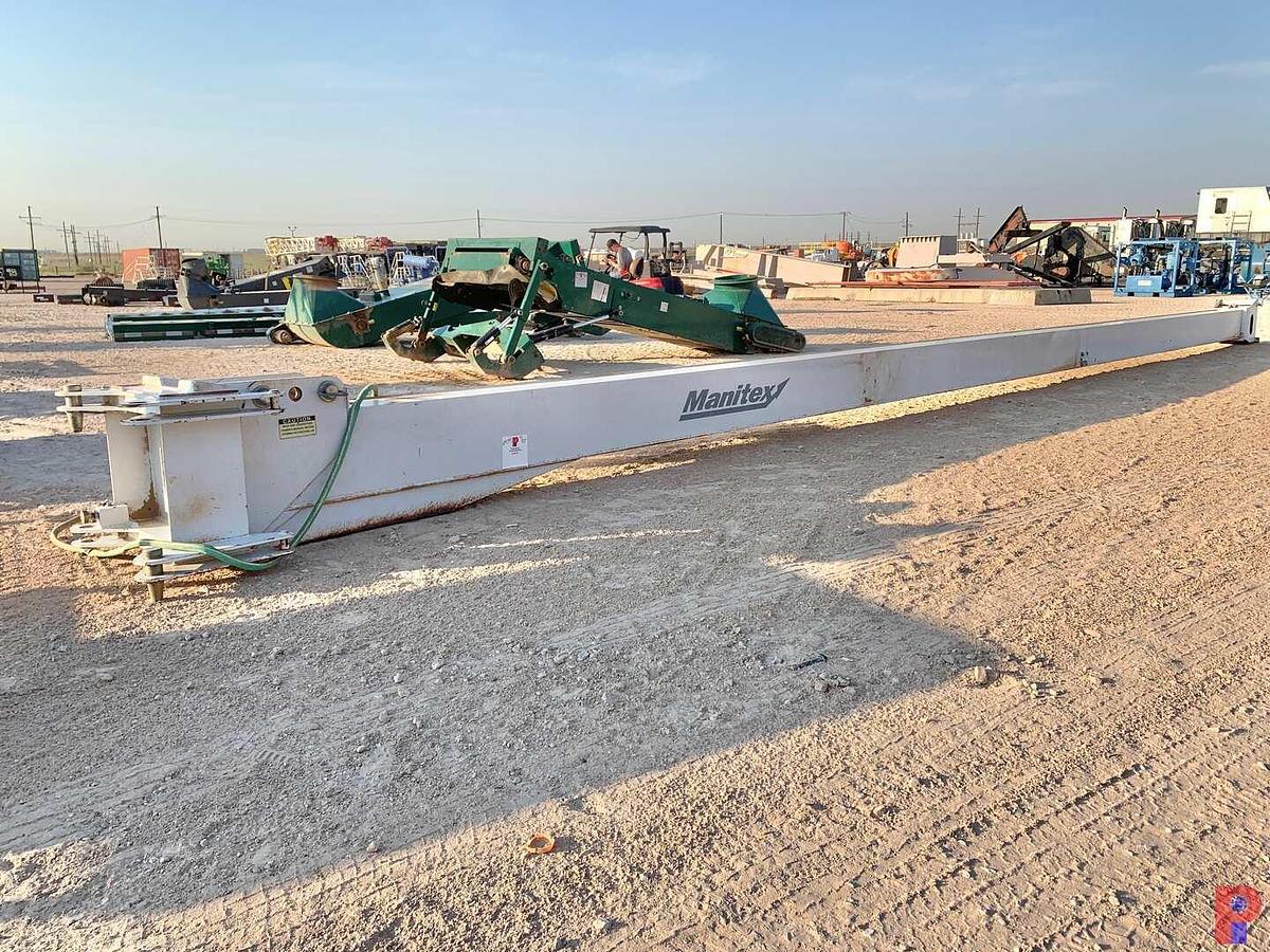 Used MANITEX 50 TON CRANE 38' JIB & (2) JOHNSON 8.5-TON HEADACHE BALL & SWIVEL, (2) SHEAVES & BRACKETS F/ CRANE