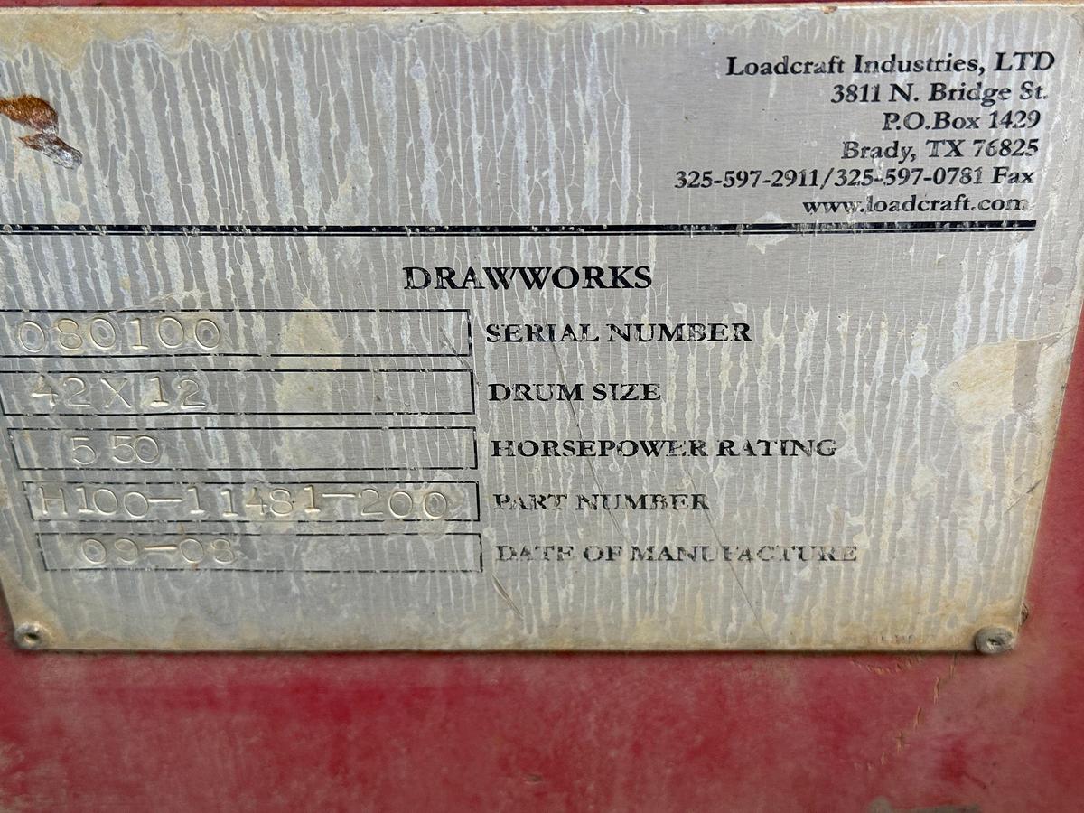 Used 2008 LOADCRAFT 550 DD 96’-225K 5-AXLE WELL SERVICE WORKOVER RIG