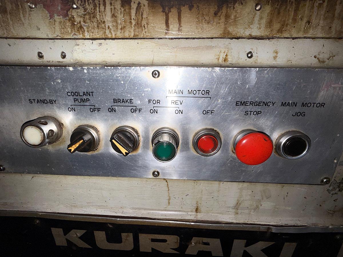 Used KURAKI LC 12-30 156”x24” TABLE HORIZONTAL MACHINE LATHE