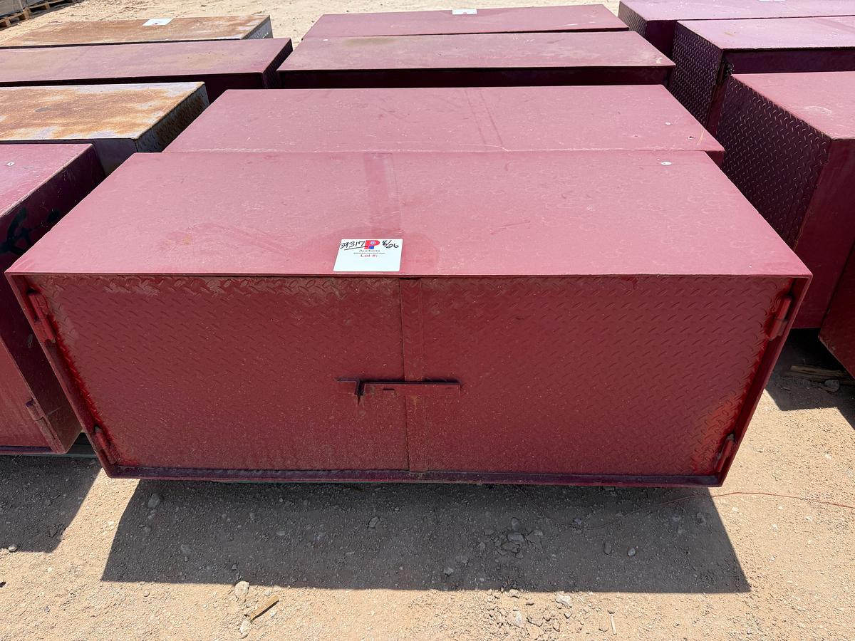Used (2) 5’L x 2’W x 2’H STEEL 2-DOOR TOOL BOXES