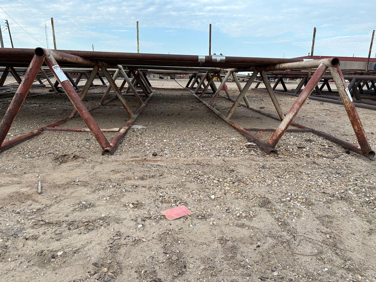 Used (2x$) 25’ x 36” triangle pipe racks