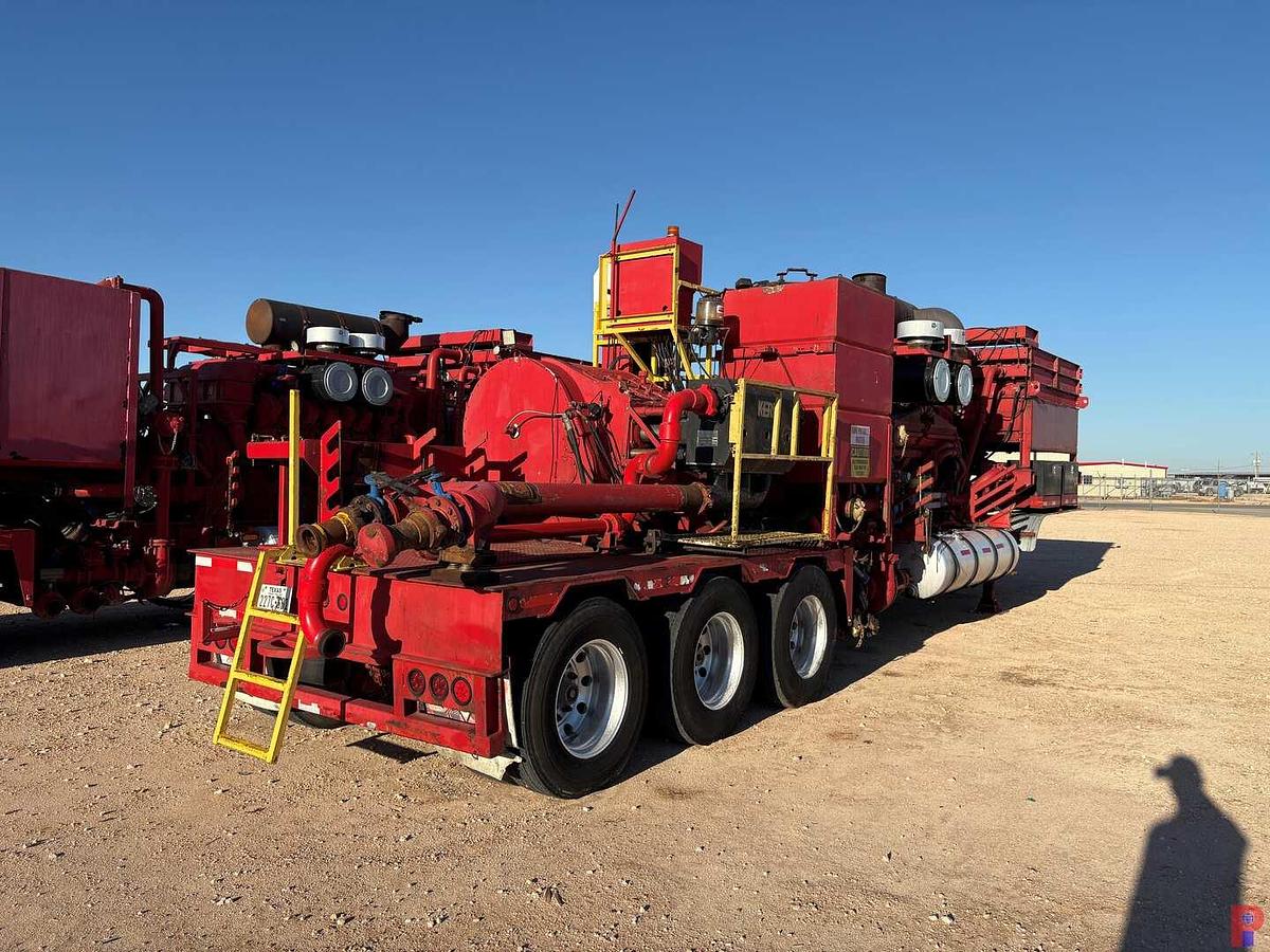 Used 2011 BLACKSTONE TRAILER MFG 3-AXLE FRAC PUMP TRAILER