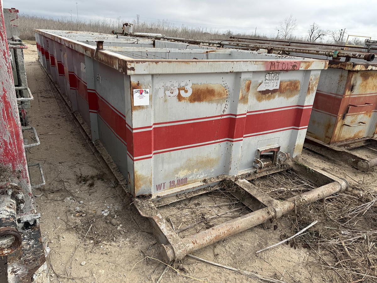 Used 40’ X 87” X 4’ OPEN TOP MUD TANK