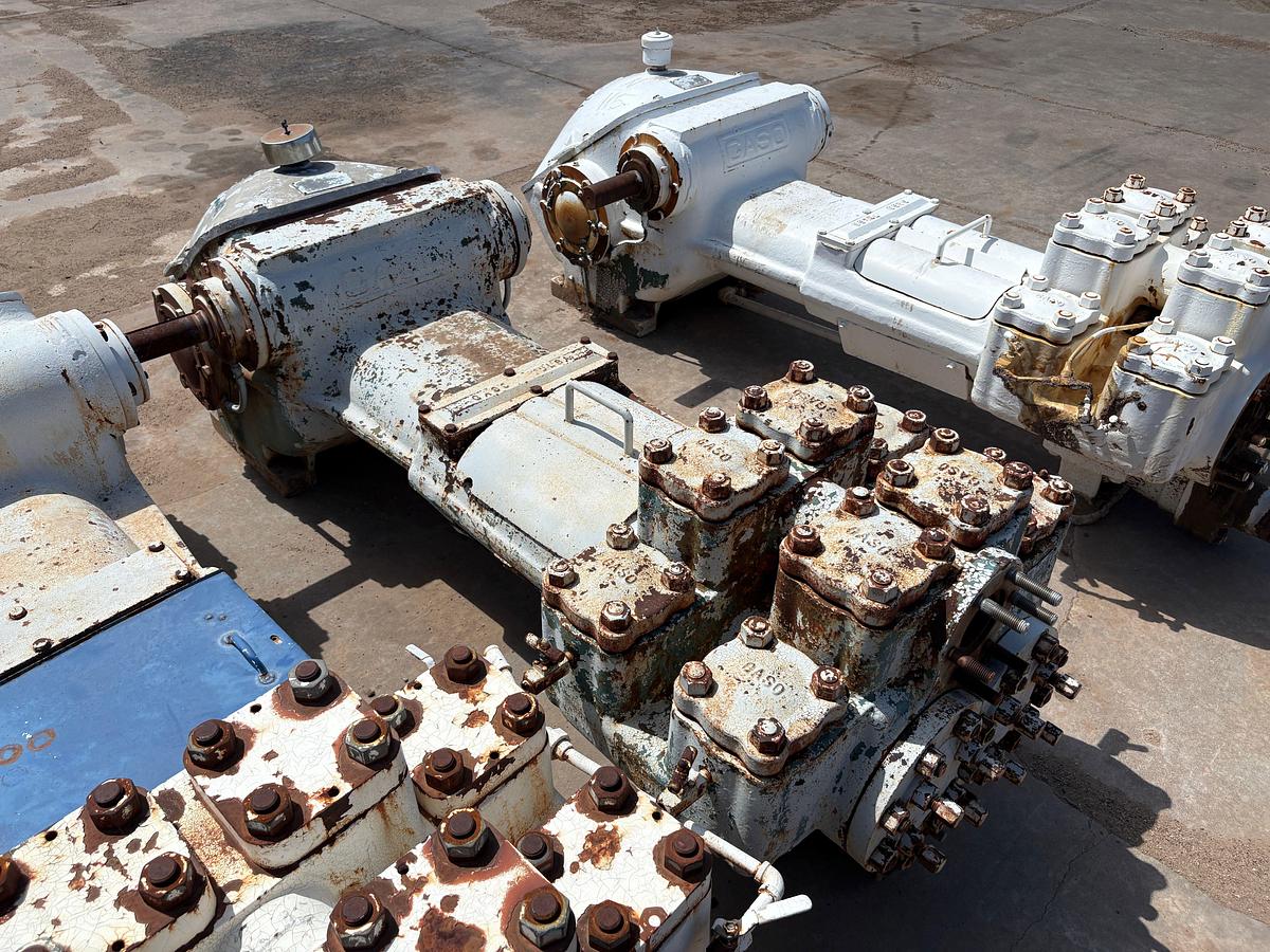 Used Gaso 1500 series 2-1/2 — 5x10 duplex pump