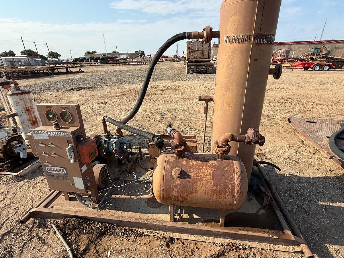 Used (3) SKIDDED AIR COMPRESSOR STATIONS INCOMPLETE F/ PARTS