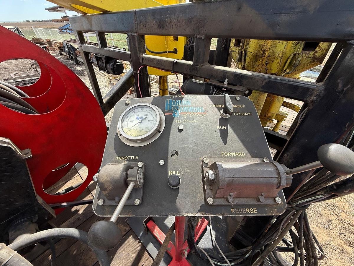 Used (1) EVCO 2.5 & (1) IRI 150-TON POWER SWIVELS MTD. ON 2004 SPME 14’ T/A GOOSENECK TRAILER
