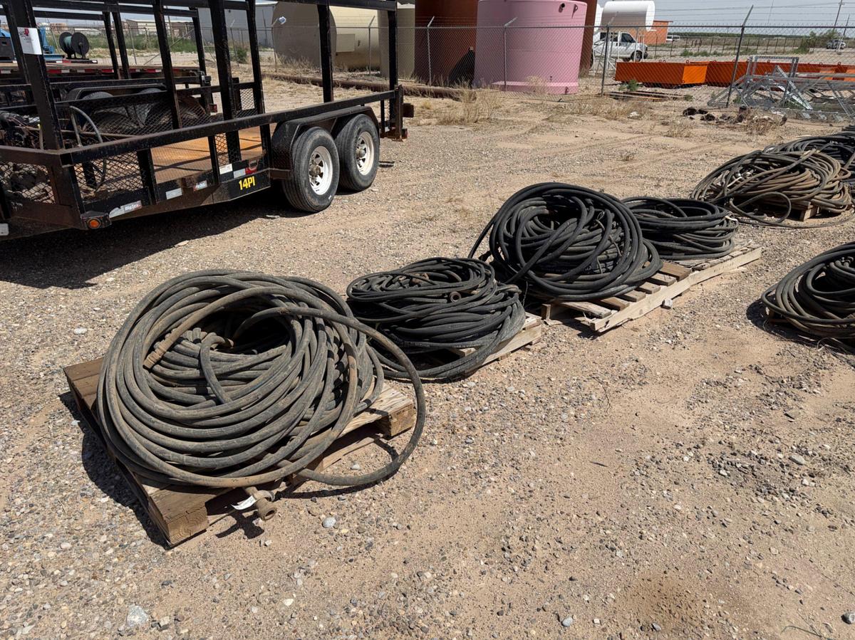 Used (15) pallets of High pressure hoses f/ accumulators / frac valves