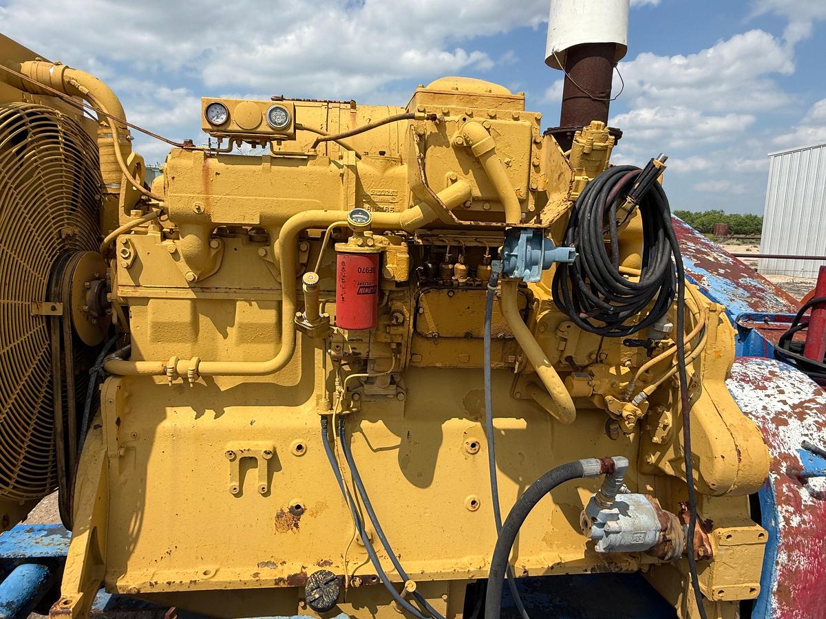 Used OILWELL 7-1/4”x14” DUPLEX MUD PUMP P/B CAT D353