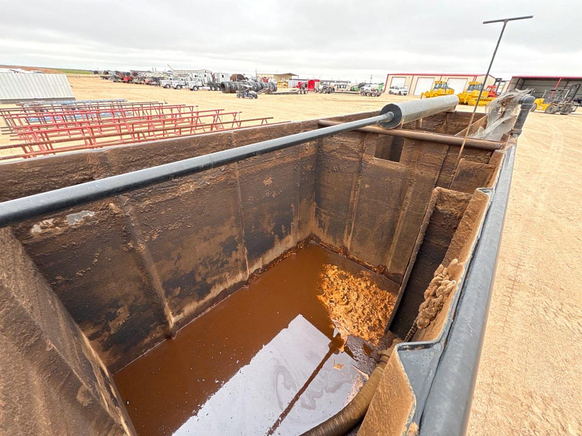 Used 18’ x 6’ x 6’ 2-compartment open top fluid tank