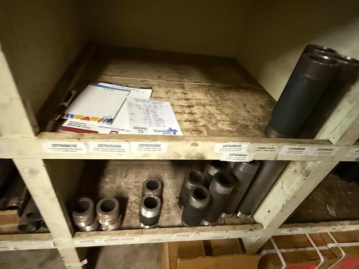 Used SECTION OF (300+) MOSTLY HEAVY WALL 1/4” THRU 2” OD PIPE NIPPLES