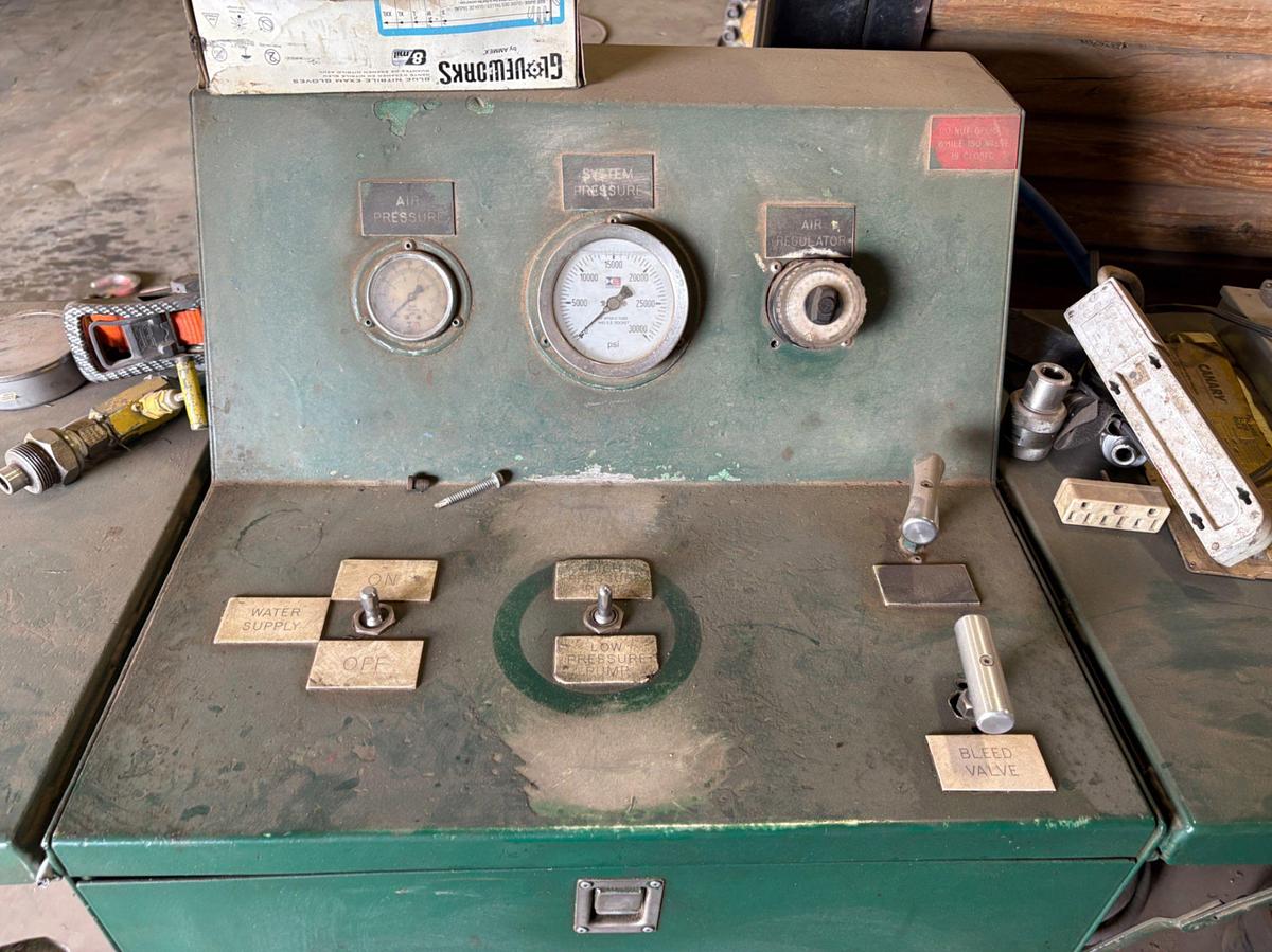 Used 15’ x 12’ x 6.5’ pressure test booth w/ tools