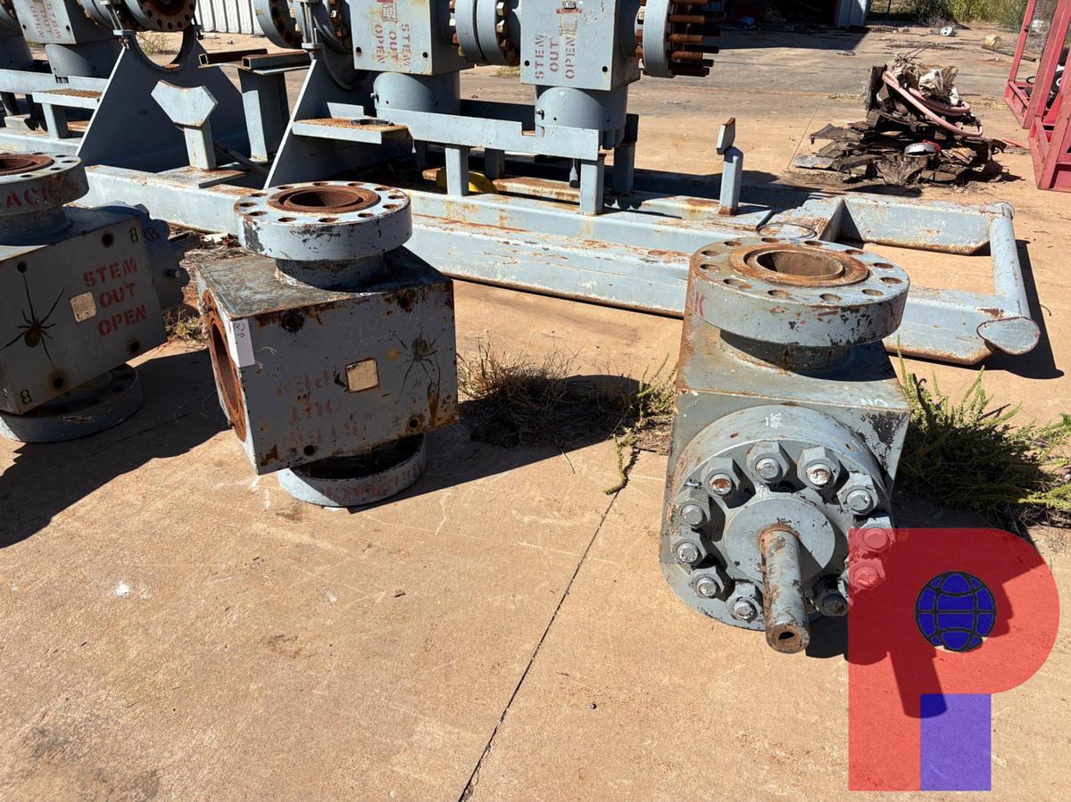 Used (2X$) (2) JF 7-1/16” 10K HYDRAULIC FRAC VALVE BODIES