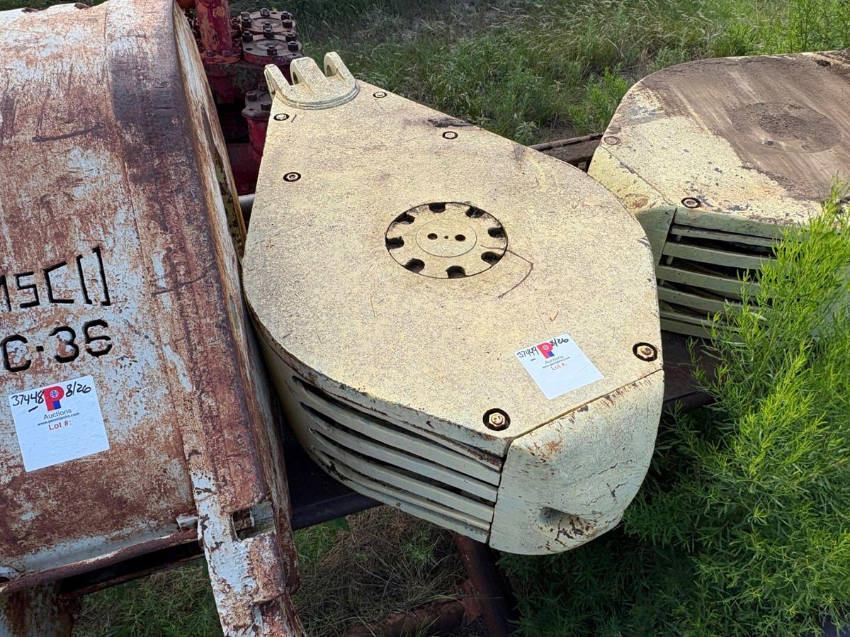 Used EMSCO NC-36 36” 4-sheave traveling block