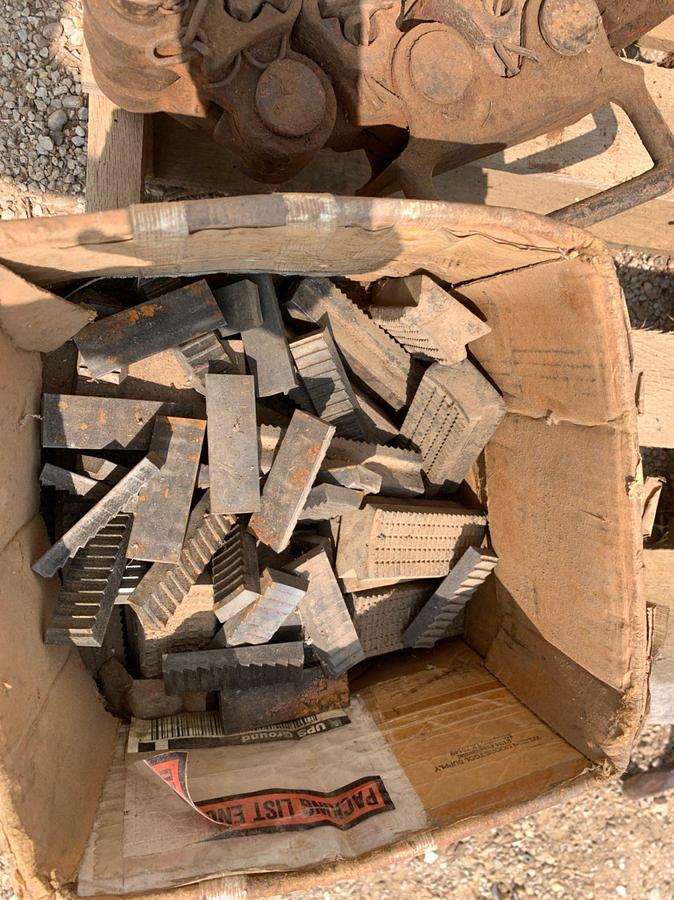 Used Pallets of Casing Clamps, 6” Casing Slips, 6” Pipe Slips and Dies