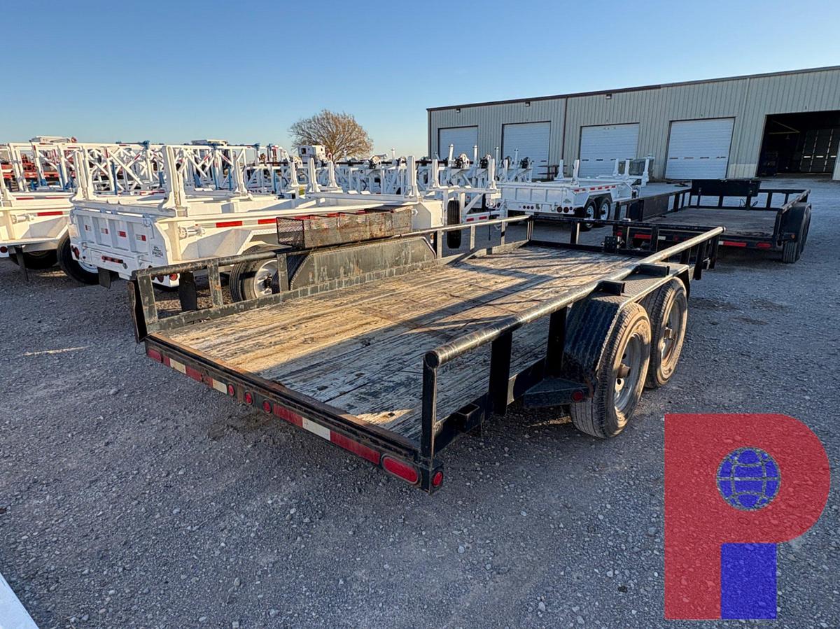 Used SHOPBUILT 16’ X 7’ T/A BUMPER PULL UTILITY TRAILER