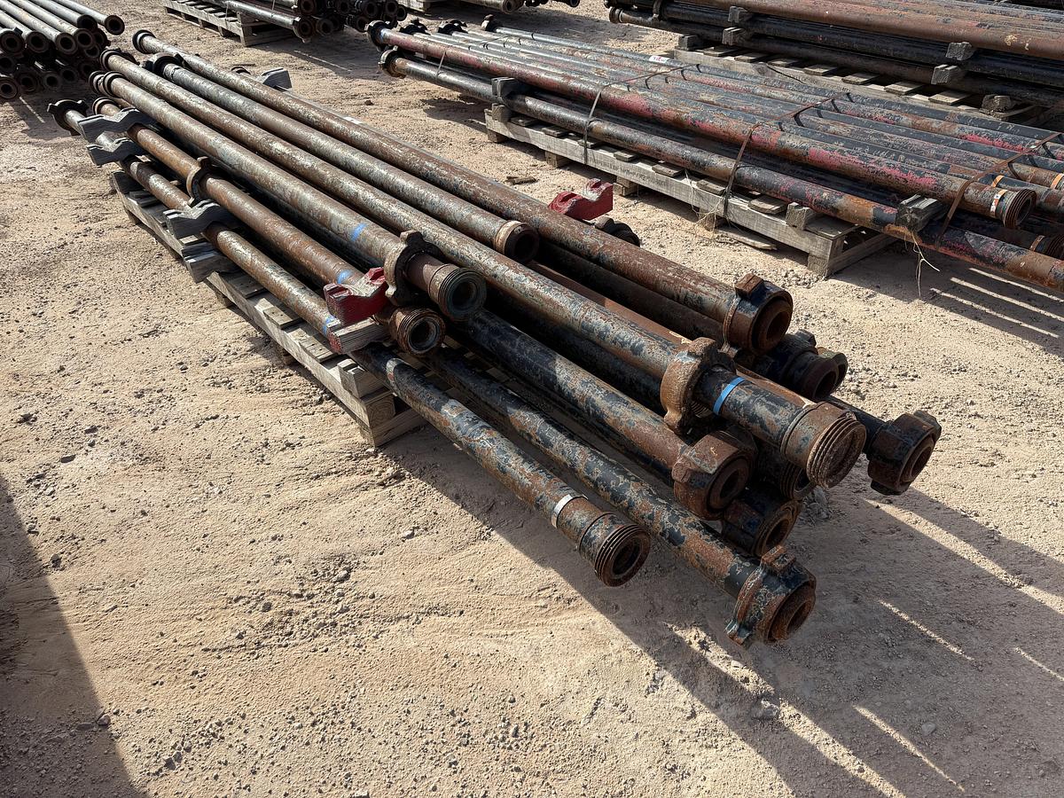 Used (17 X $) (13) 3” DIA X 15’L & (4) 10’L FIG 1502 15K WP FLOW IRON