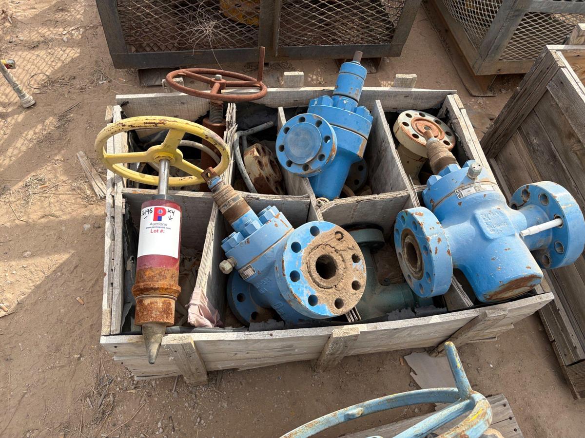 Used (4 pallets) of assorted 2-9/16” 5m to 4-1/16” 5m gate valves