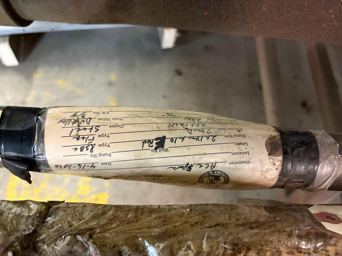 Used 2” x 1-1/2” x 10’ 20WD flexrite ring, CS parts rod