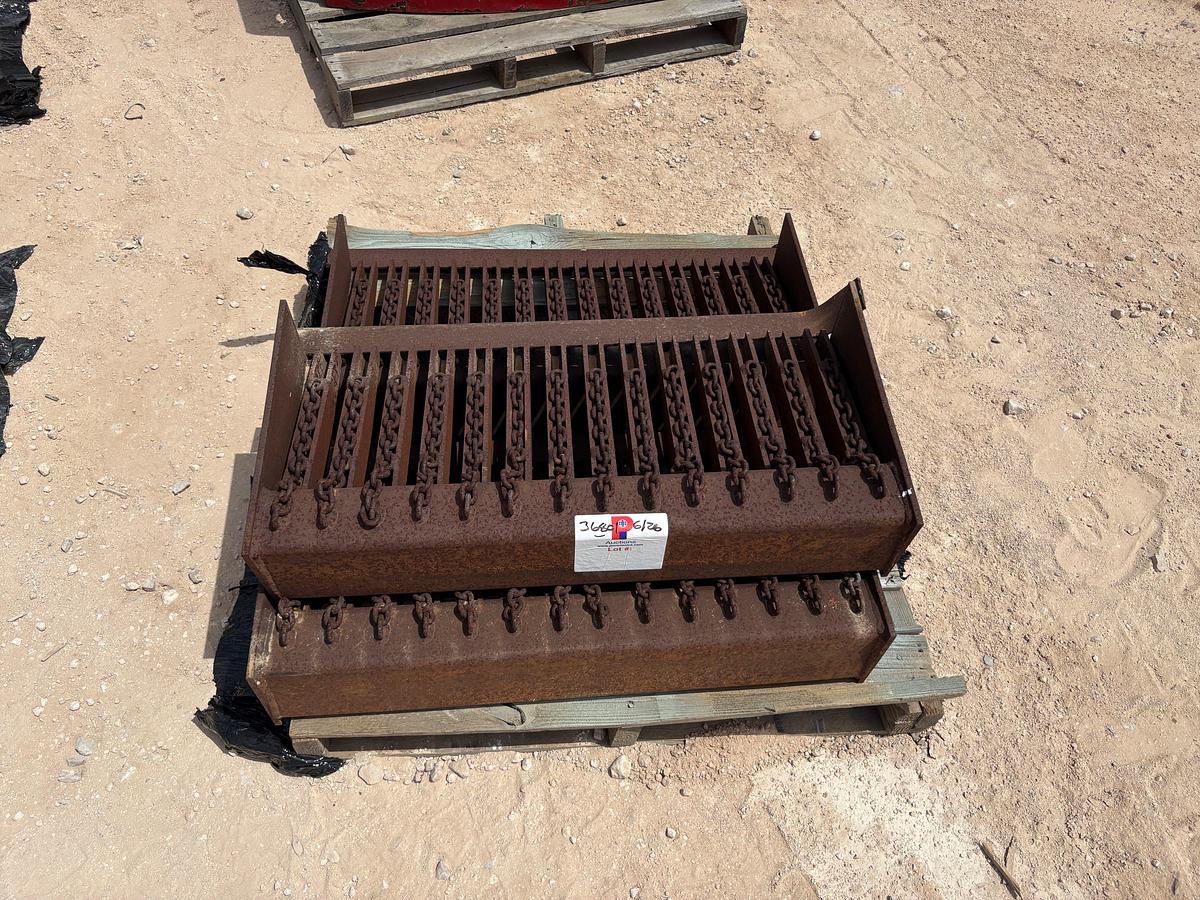 Used (2) PALLETS OF ROD HANGER CRAWLS