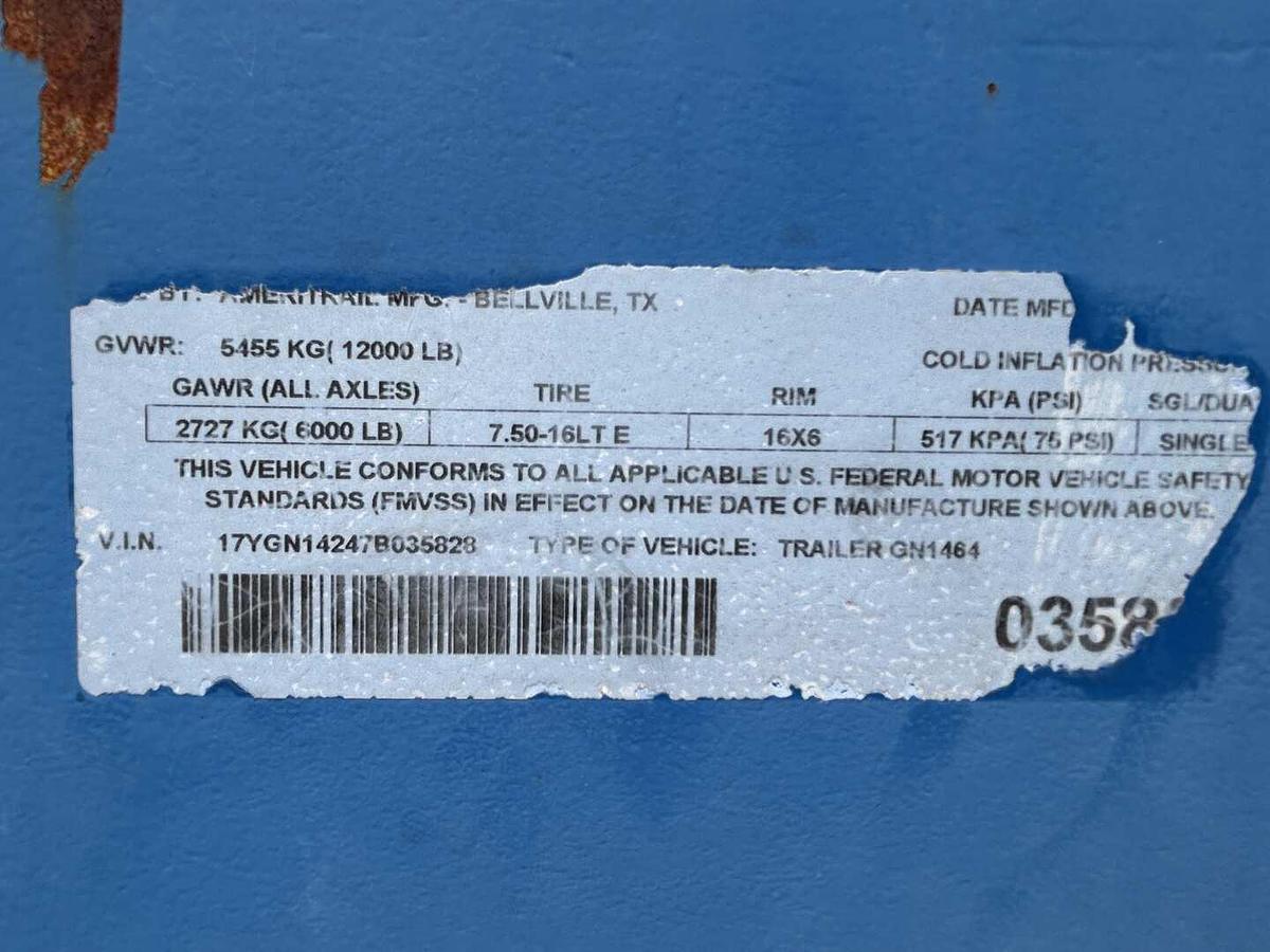 Used NOV BOWEN S-85 POWER SWIVEL MTD ON 2007 AMERITRAIL GOOSENECK T/A TRAILER