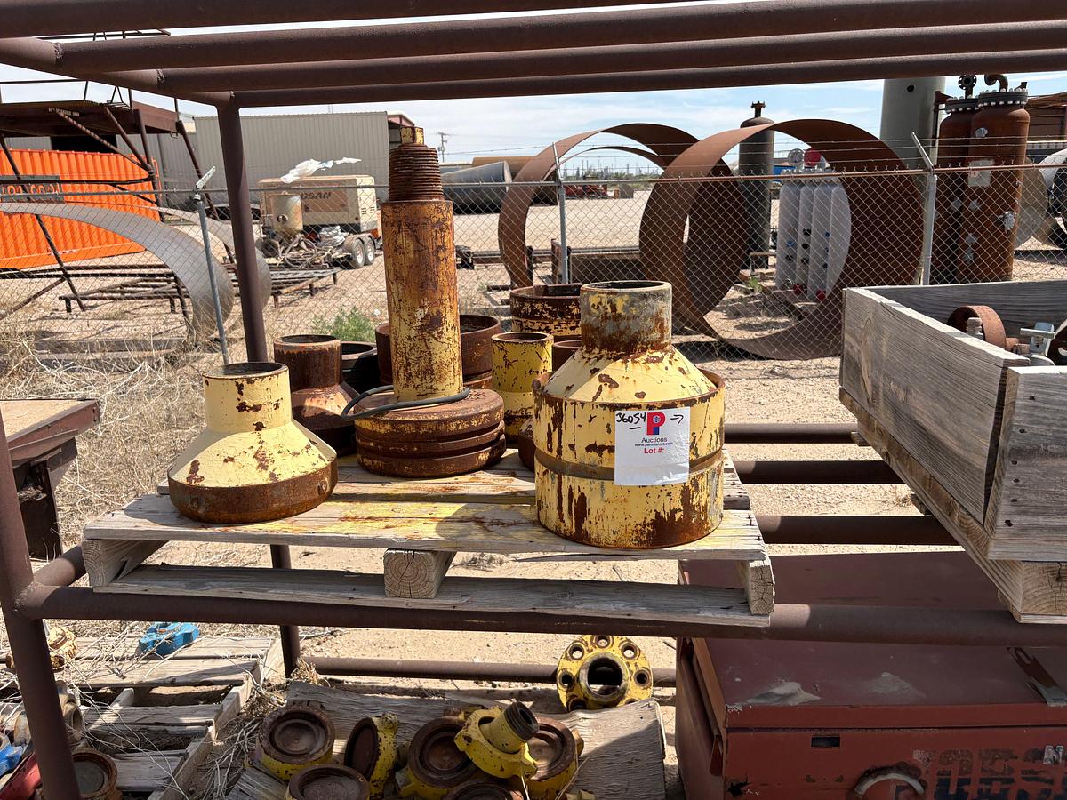 Used (15 pallets) of assorted weco flanges, landing flanges, pipe collars, etc…