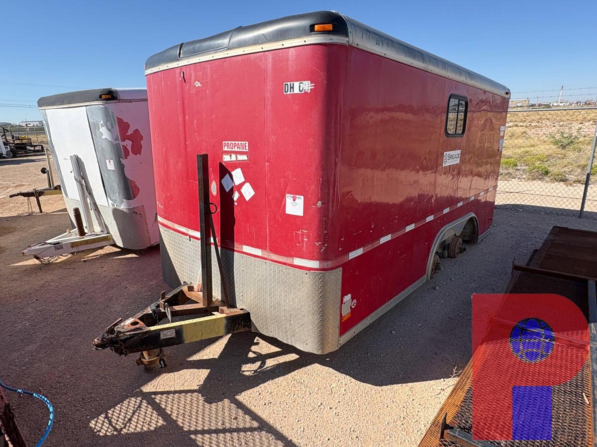 Used 2006 PACE AMERICAN 14’ X 7’ T/A BUMPER PULL DOGHOUSE TRAILER