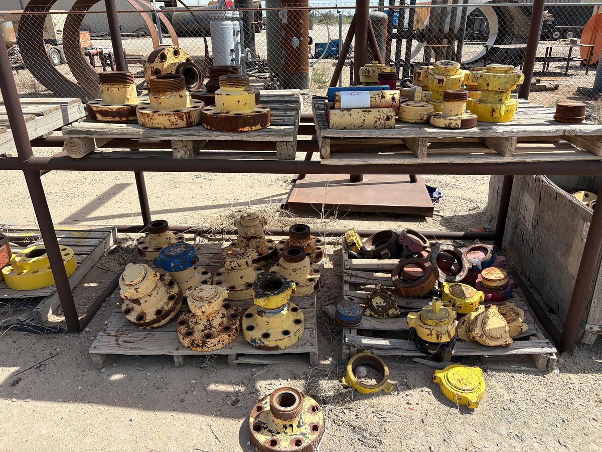 Used (15 pallets) of assorted weco flanges, landing flanges, pipe collars, etc…