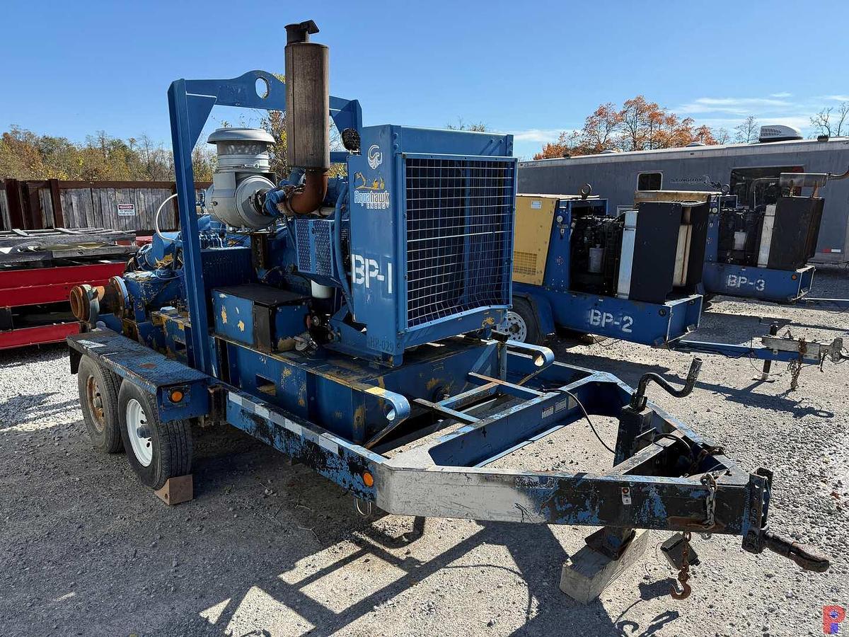 Used GODWIN HL225M 10X8 CENTRIFUGAL PUMP P/B CATERPILLAR C9 300 HP TOWABLE PUMP