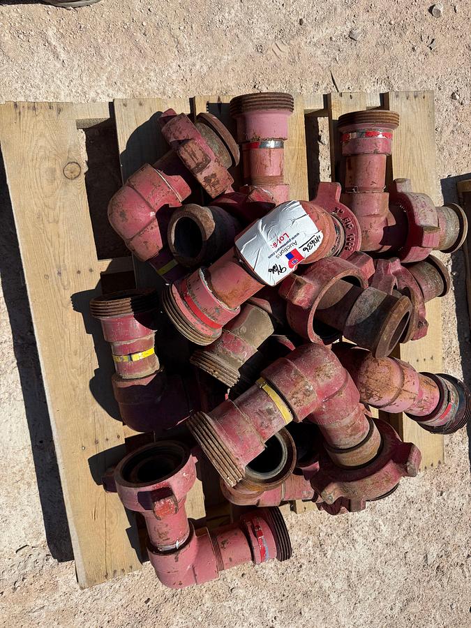 Used PALLET W/ (13) 3” FIG 1002 10K WP ELBOWS