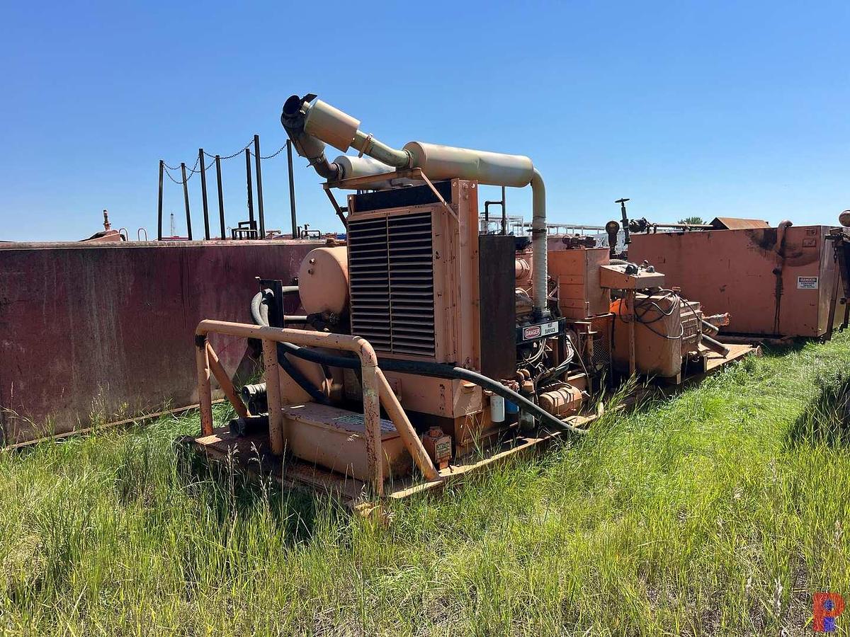 Used NATIONAL JWS 165 5K TRIPLEX WELL SERVICE PUMP P/B DETROIT 6V71N  SPICER 5 SPD TRANS