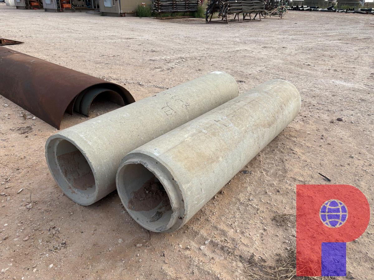 Used (2) 8’L X 22-1/2”OD CONCRETE CULVERTS