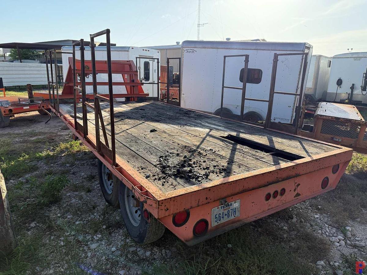 Used 2011 CENTEX TRAILERS 16’ X 102” T/A SGL. WHL. FLATBED GOOSENECK TRAILER