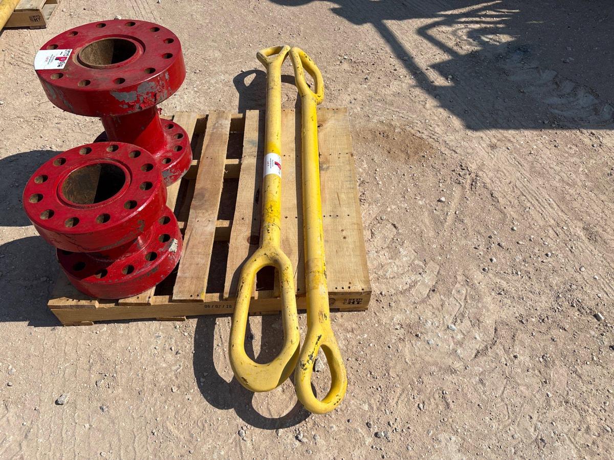 Used (2) 1-5/8” x 72” elevator links