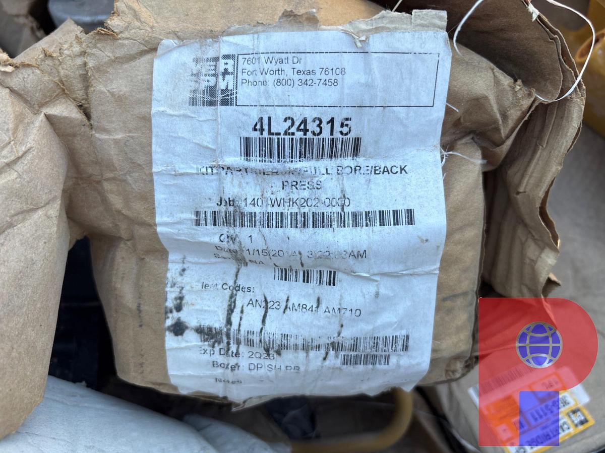 Used CRATE OF ASSORTED CAT ENGINE PARTS